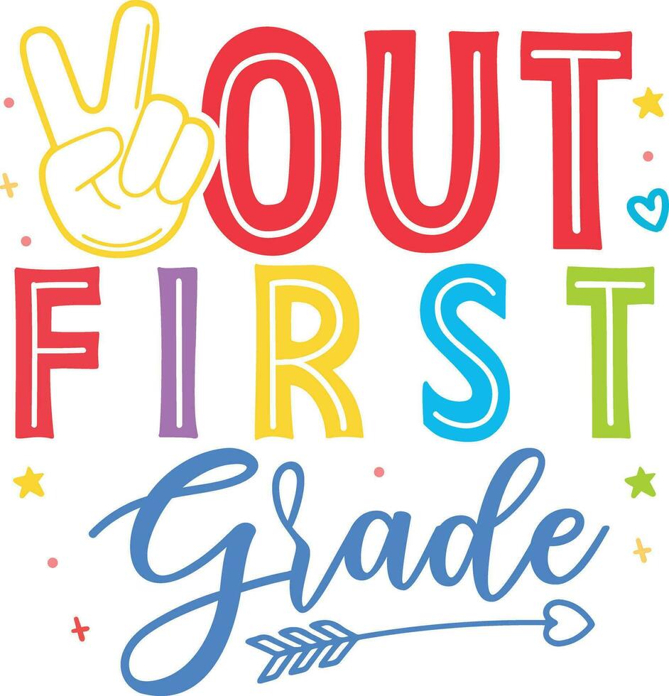 youth first grade vector