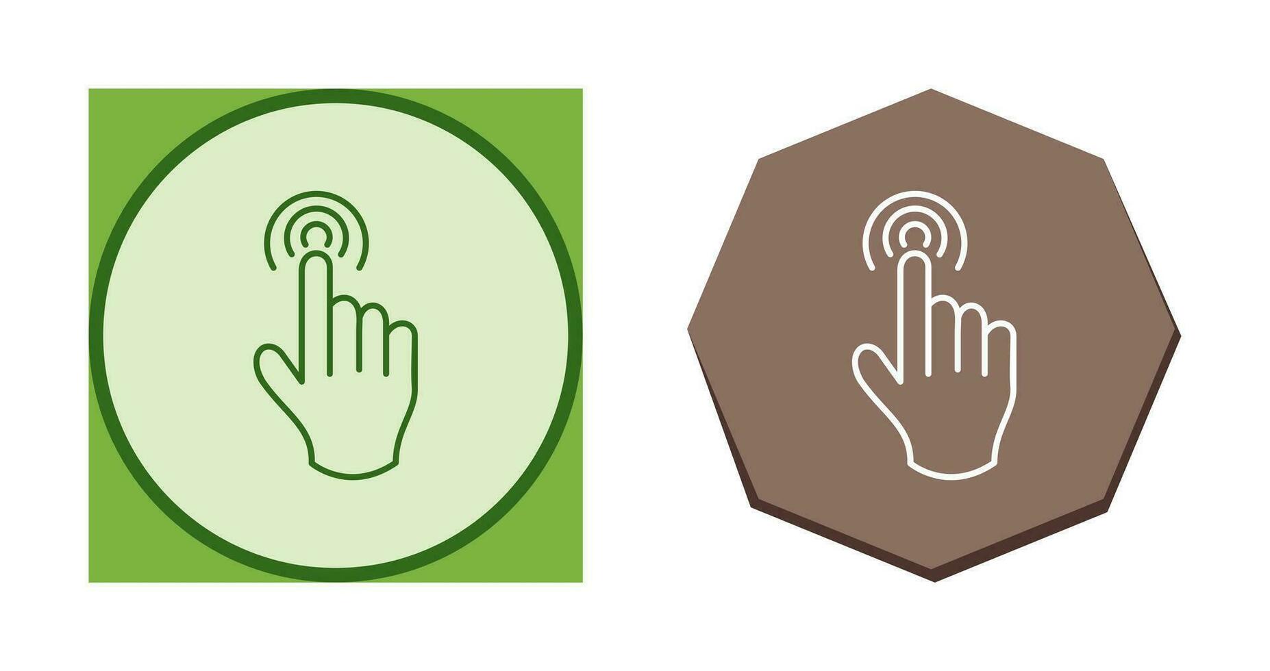 Danger of Hand Press Vector Icon