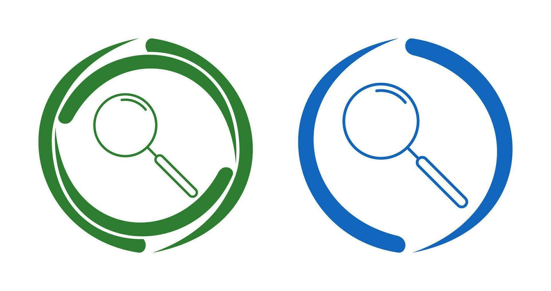 Unique Search Vector Icon