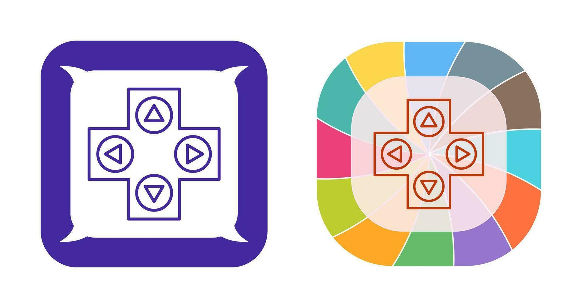 icono de vector de control de juego único