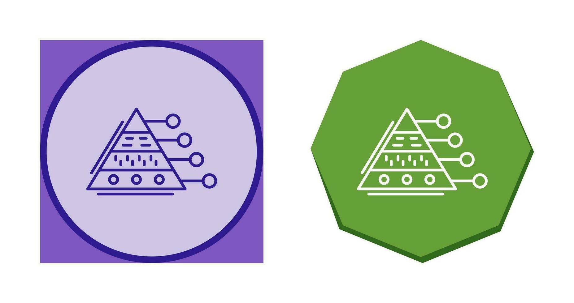 Pyramid Graph Vector Icon