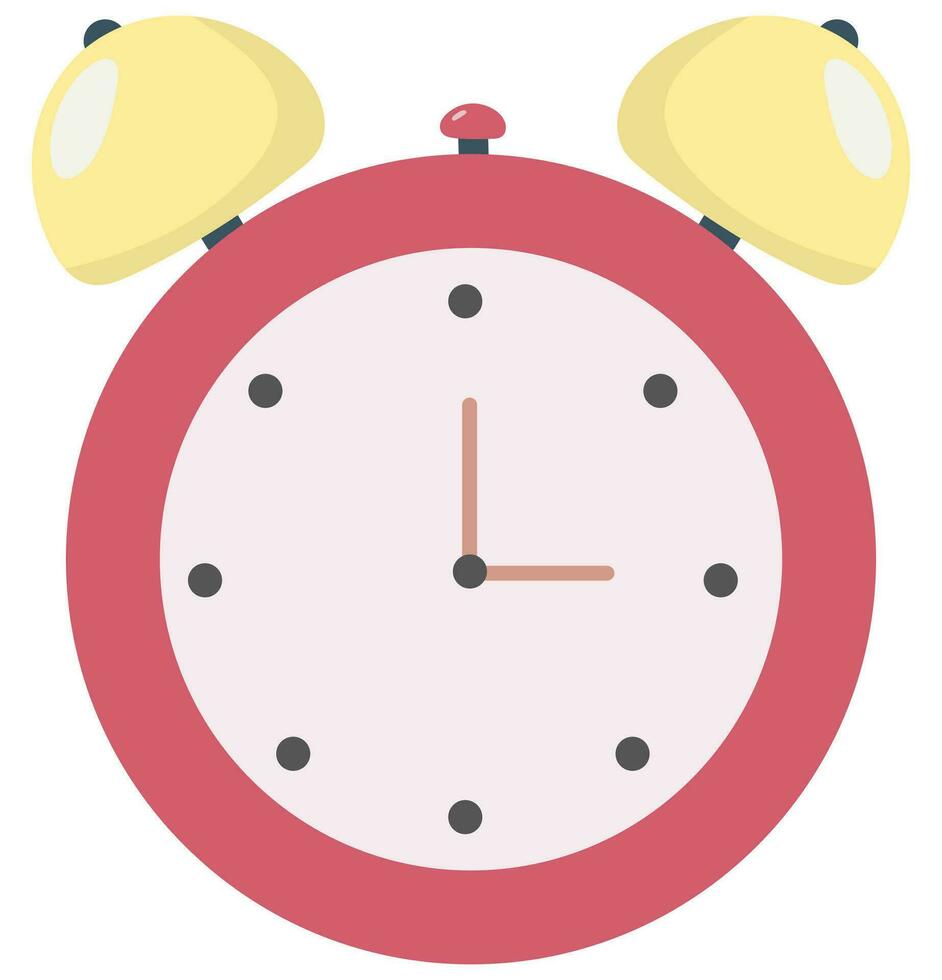 Alarm clock in a flat style. vector