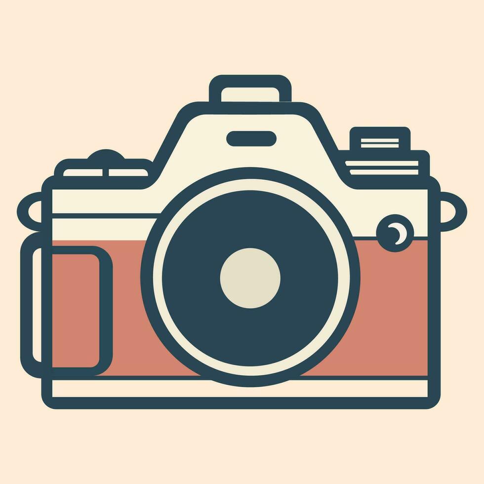 Logo of camera, simple illustration camera vector, icon of camera. vector