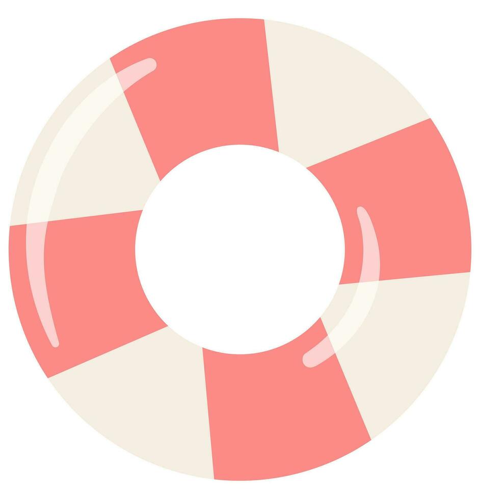 Equipment of rescuers to save drowning people. vector