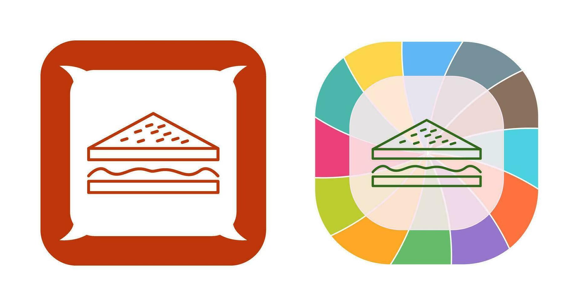 Unique Sandwich Vector Icon