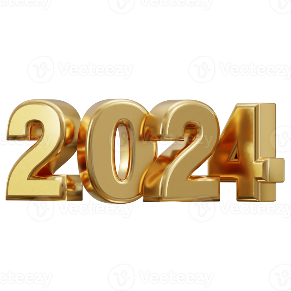 nuevo año 2025 dorado texto 3d representación 29724775 PNG
