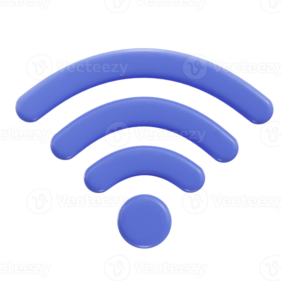 3d wifi wireless network icon illustration png