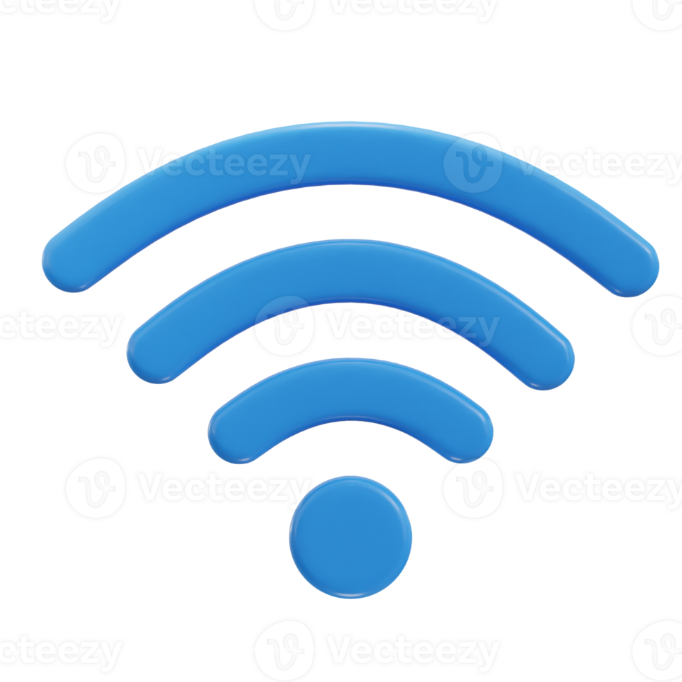 3d wifi wireless network icon illustration png