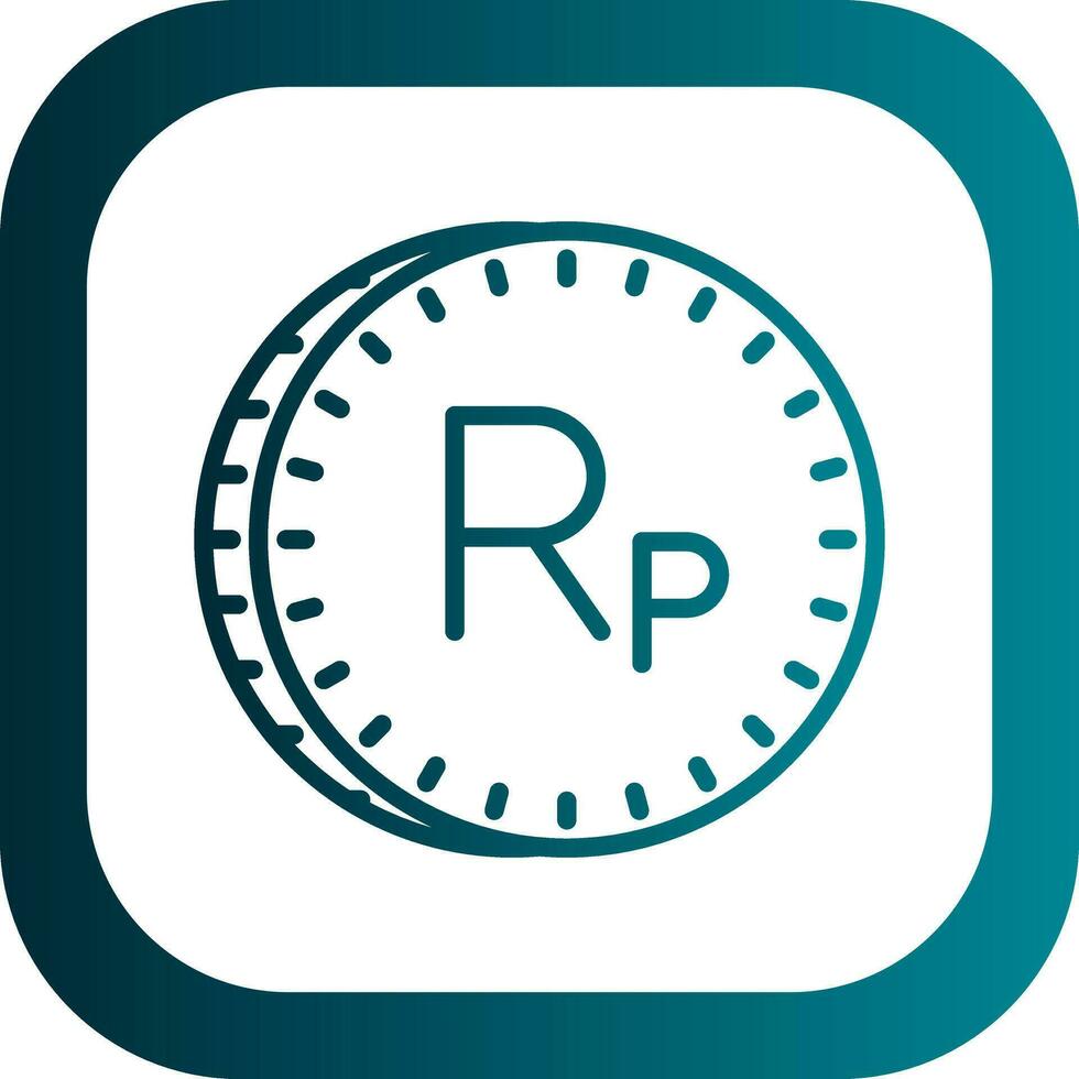 Indonesian Rupiah Vector Icon Design