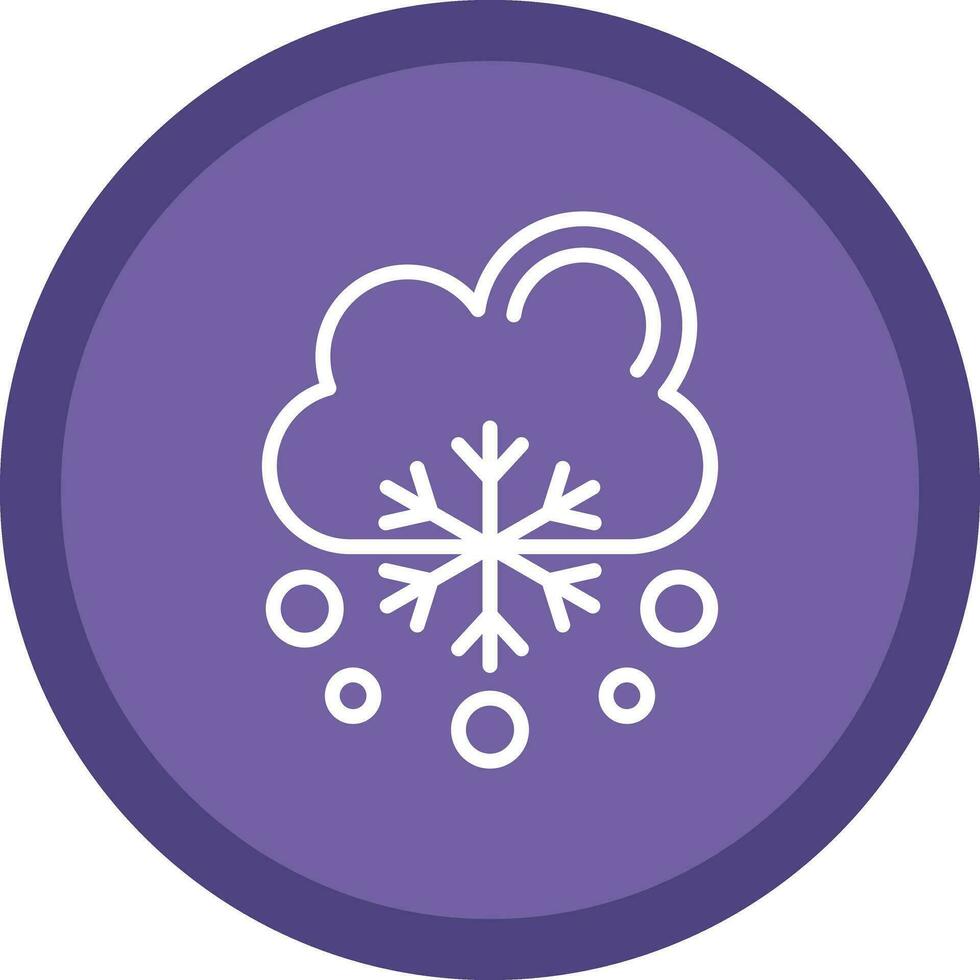 Snowfalling Vector Icon Design