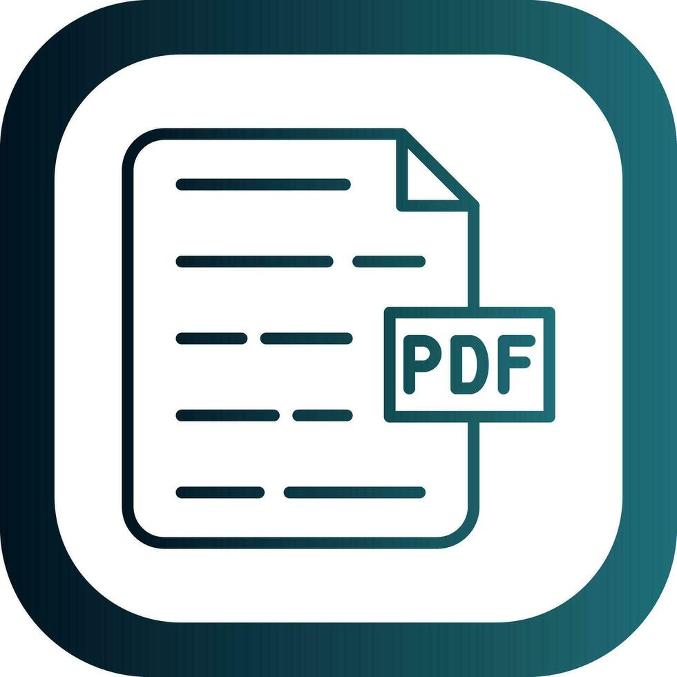 PDF Document Vector Icon Design