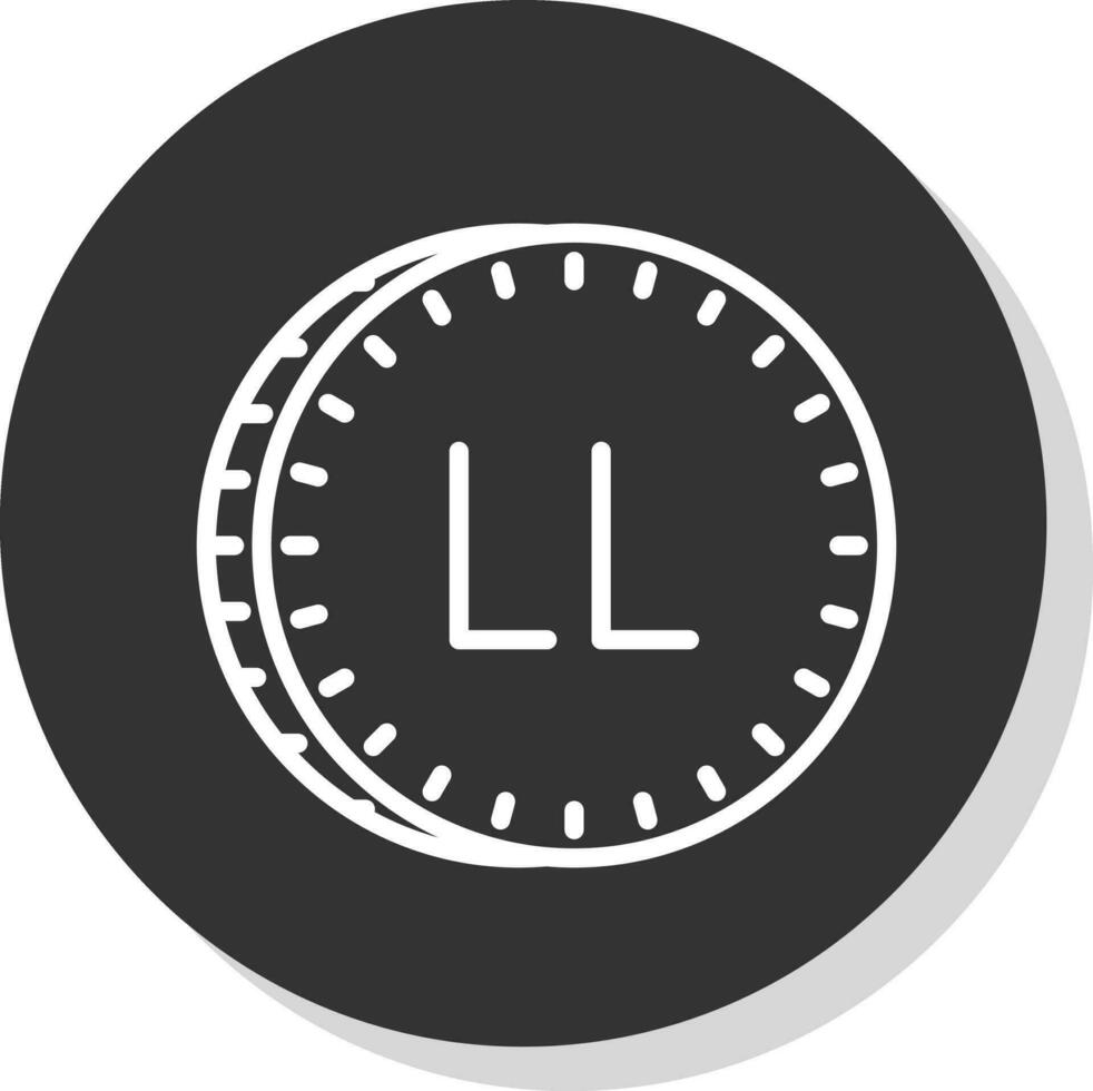 libanés libra vector icono diseño