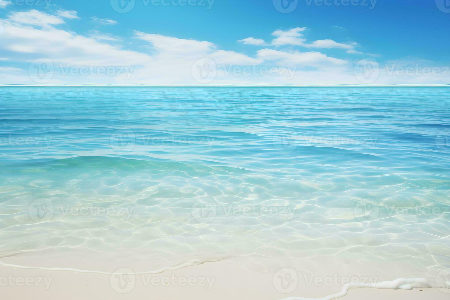 Abstract beautiful sandy beaches background with crystal clear waters of the sea and the lagoon.Generative AI photo
