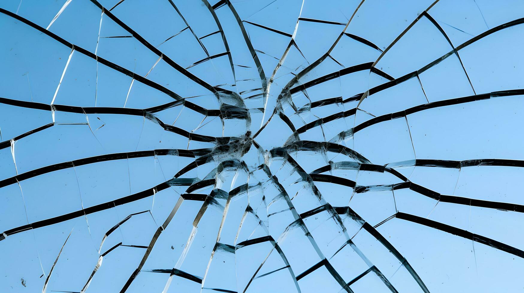 Broken glass texture background. Fragility and violence concept. photo