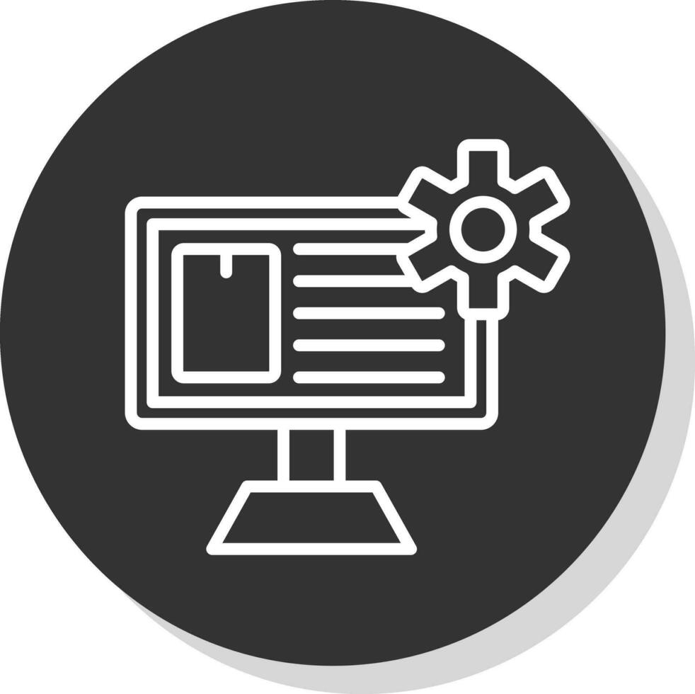 Content Management System Vector Icon Design