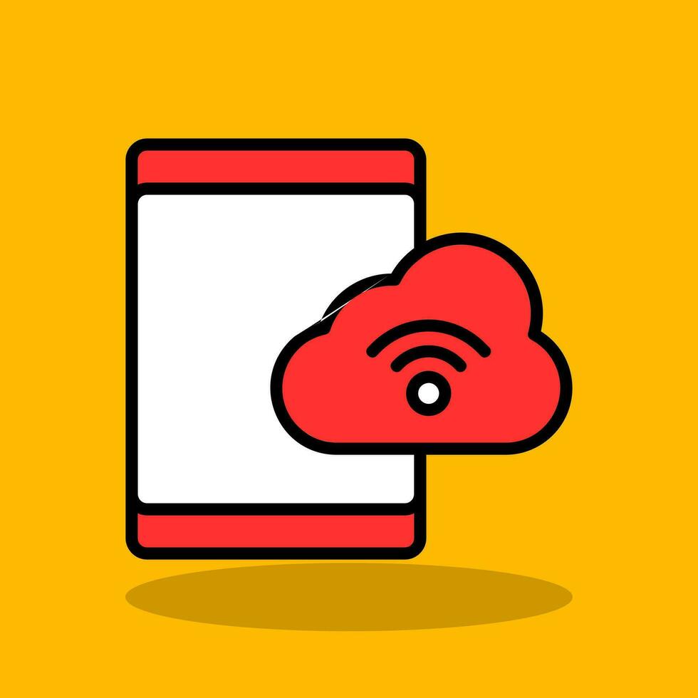 Cloud Storage Vector Icon Design