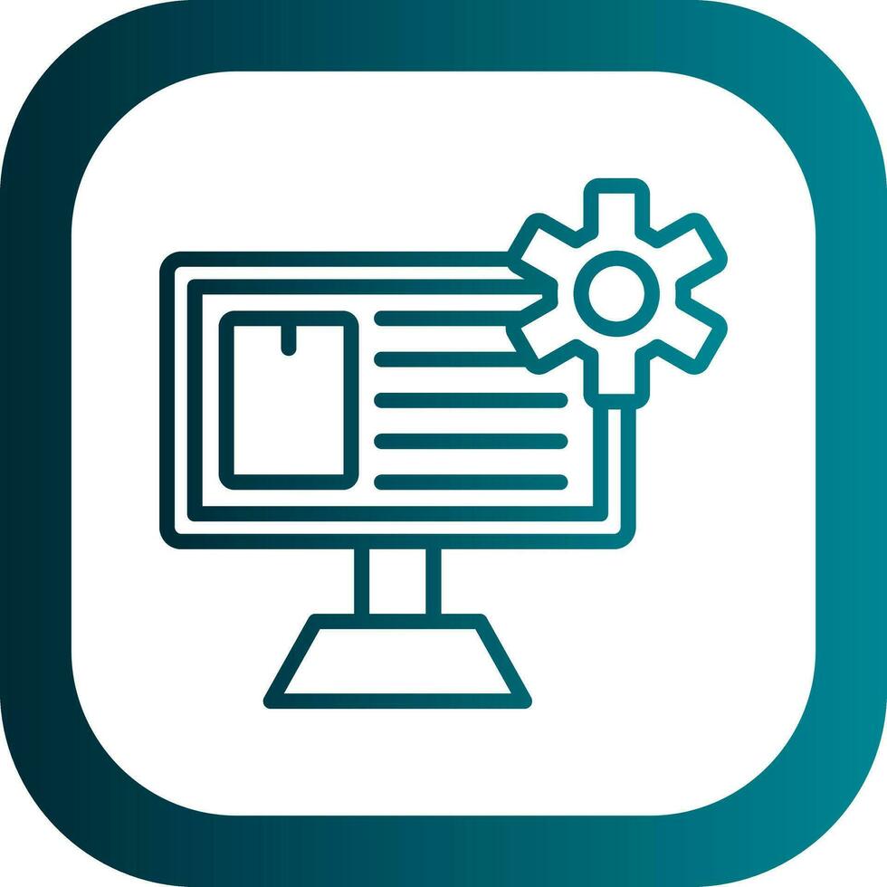Content Management System Vector Icon Design