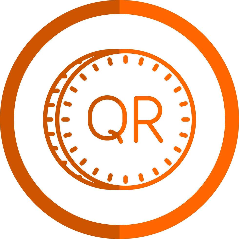 Qatari riyal Vector Icon Design