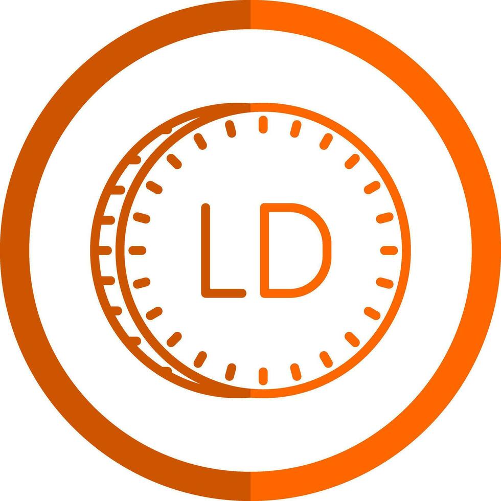 libio dinar vector icono diseño