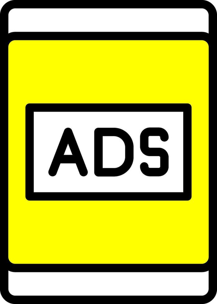 Ads Vector Icon Design