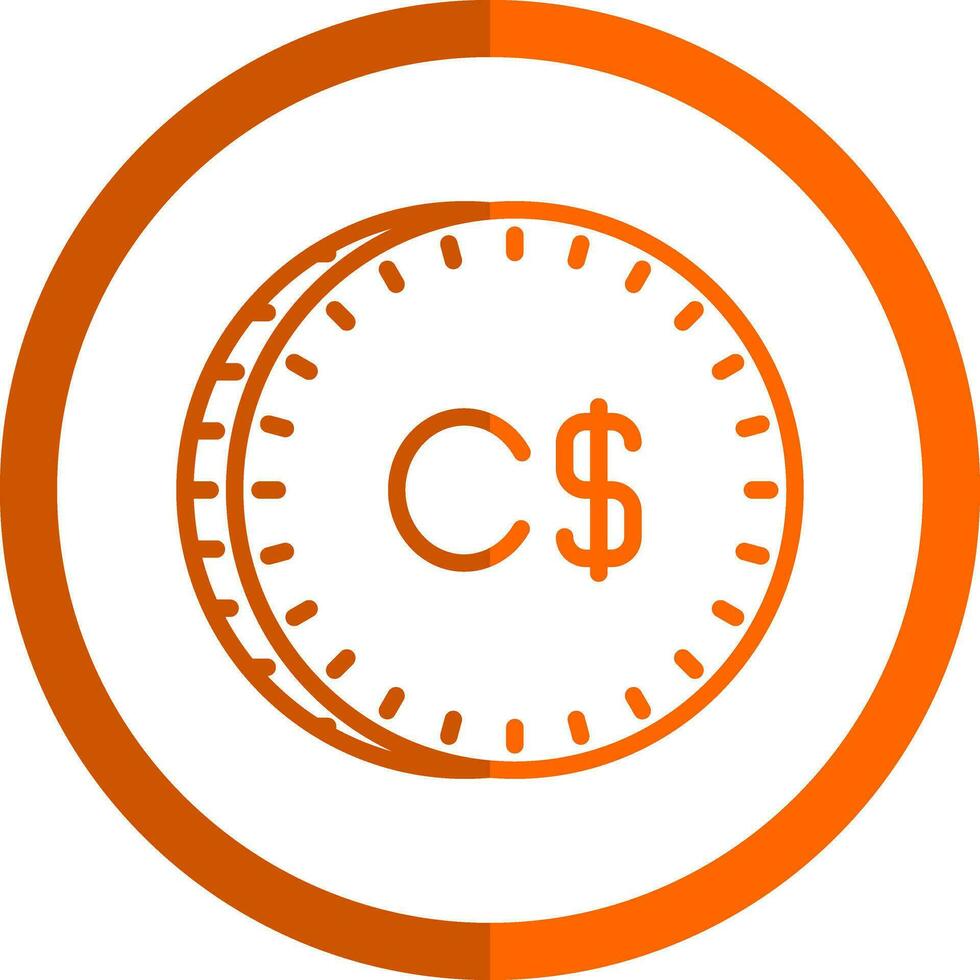 Canadian Dollar Vector Icon Design