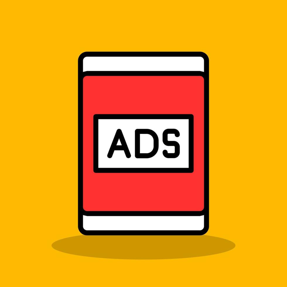 Ads Vector Icon Design