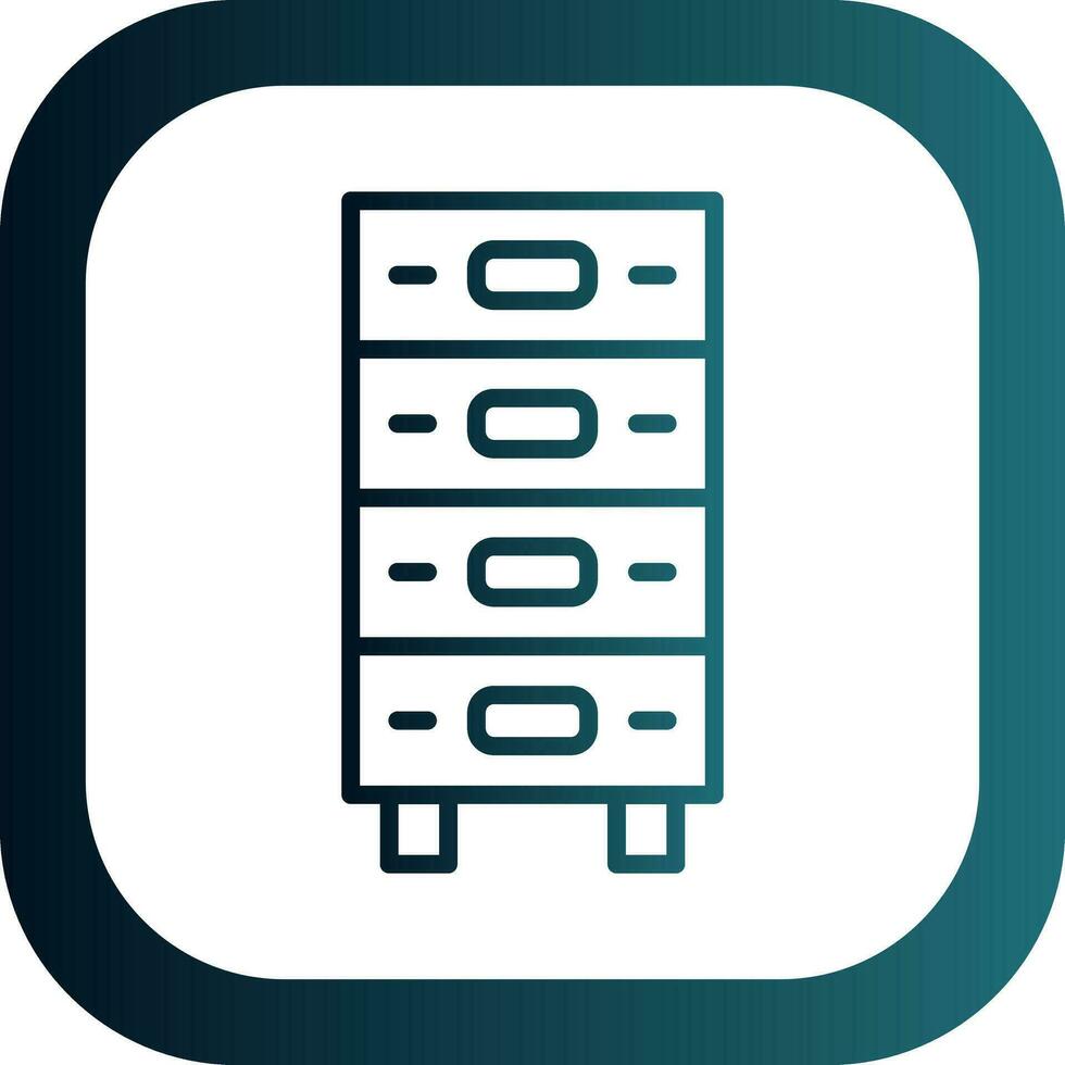 Drawer Vector Icon Design