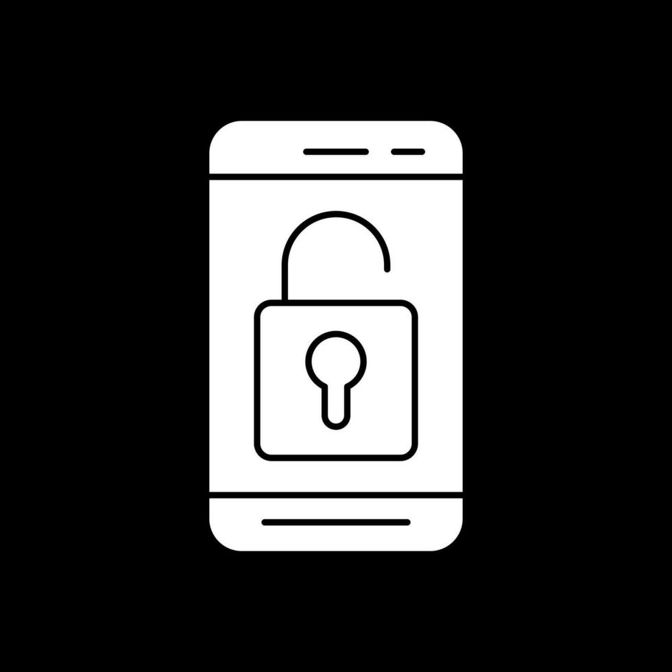 Mobile Unlock  Vector Icon Design