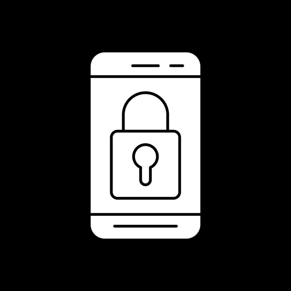 Mobile Lock  Vector Icon Design