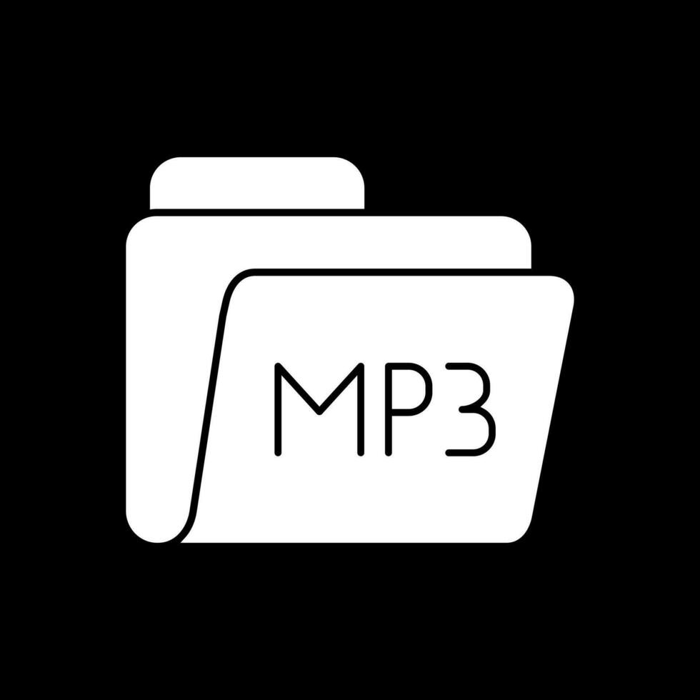 diseño de icono de vector de mp3