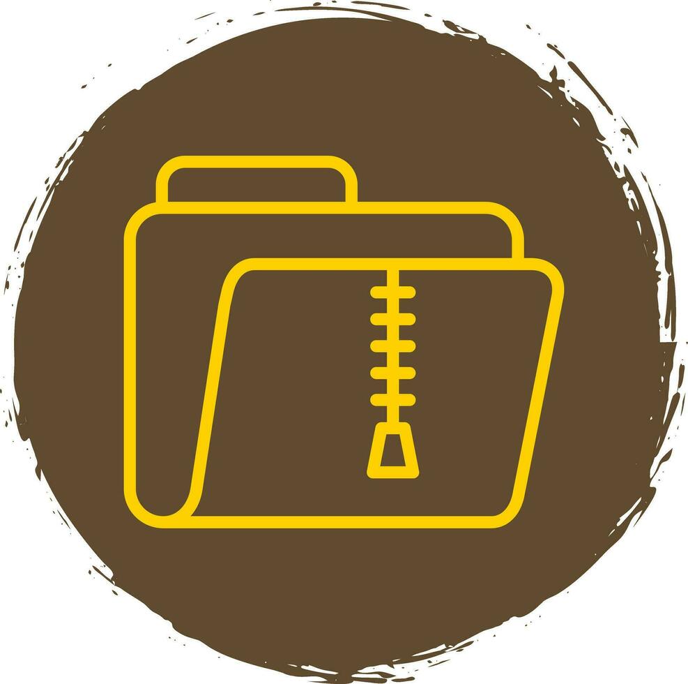 Zip Folder Vector Icon Design