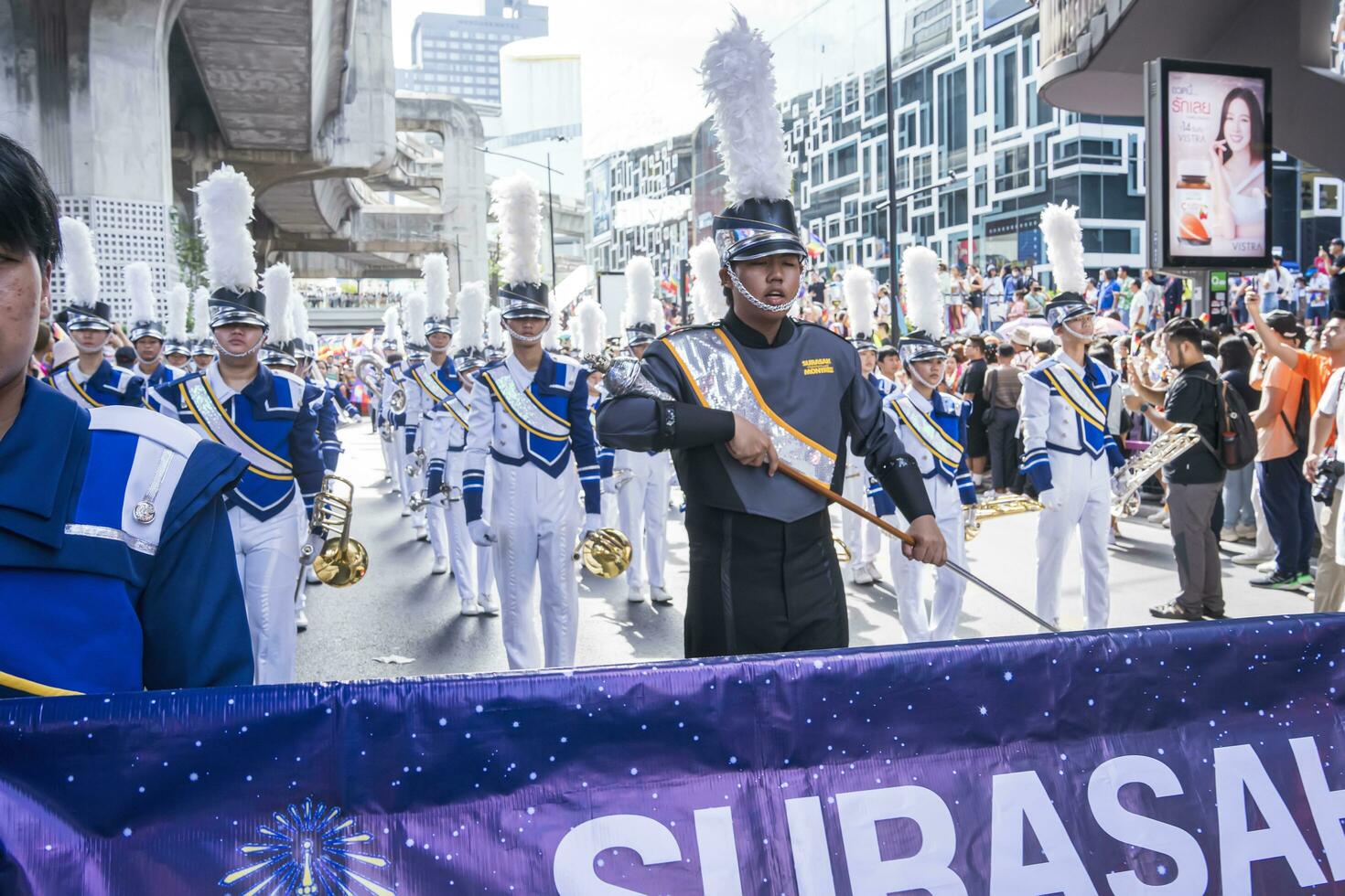 Bangkok, Thailand - JUN 4, 2023 Siam Center The World of Freedom and Pride 2023, The short action and atmosphere of people joins celebrations in the event. photo