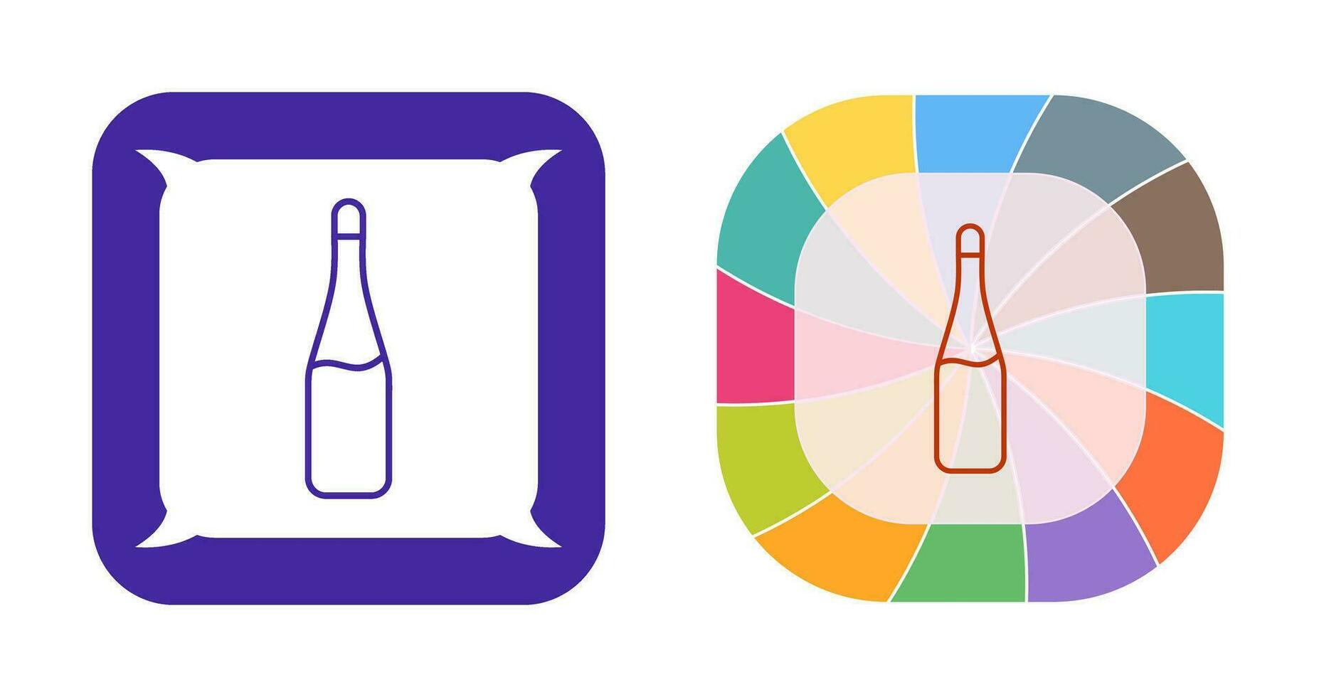 Champagne Bottle Vector Icon