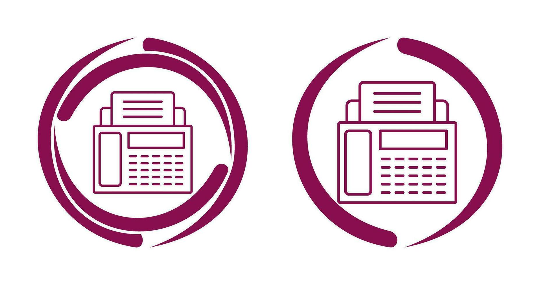 Fax Machine Vector Icon