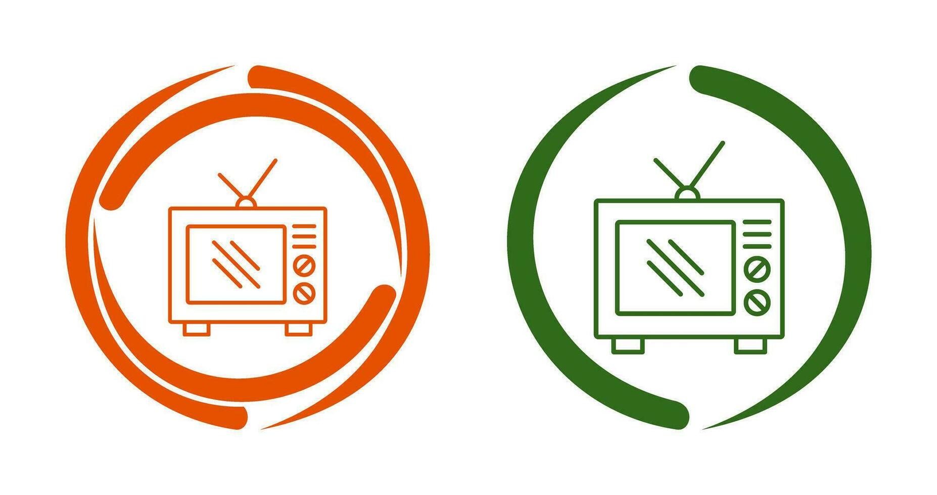 Old TV Vector Icon