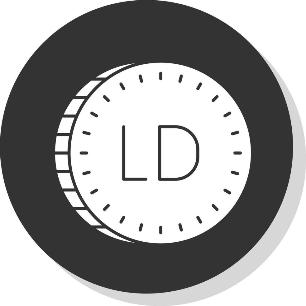 libio dinar vector icono diseño