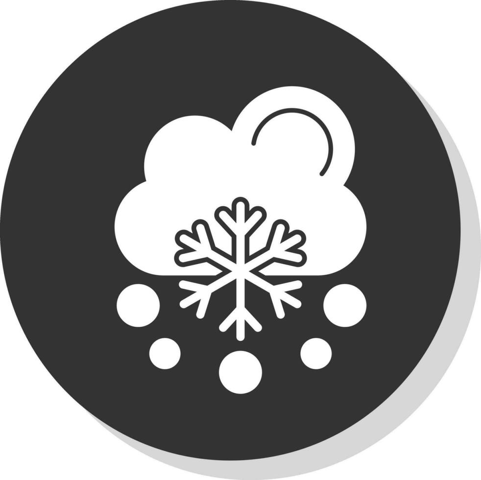 nieve cayendo vector icono diseño