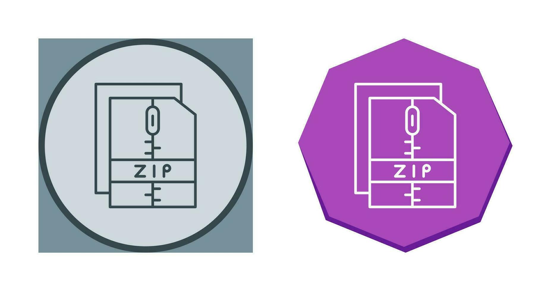 Zip File Vector Icon