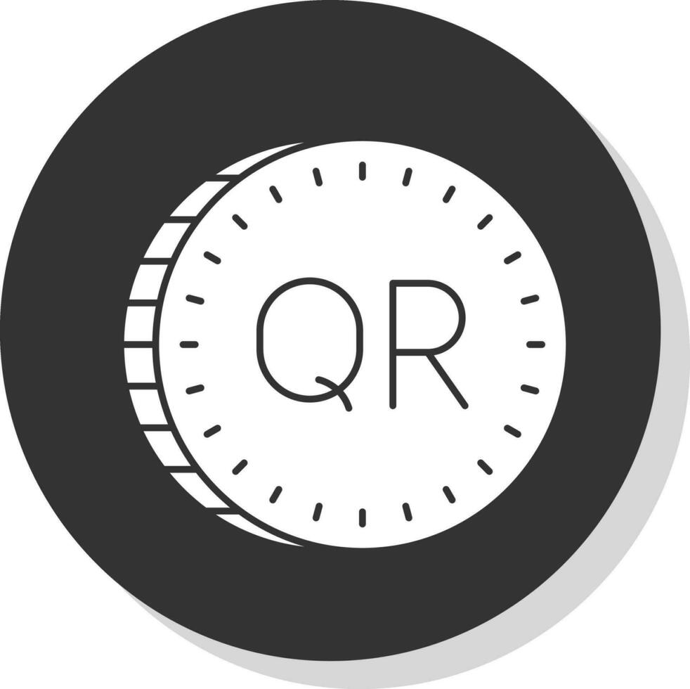 Qatari riyal Vector Icon Design