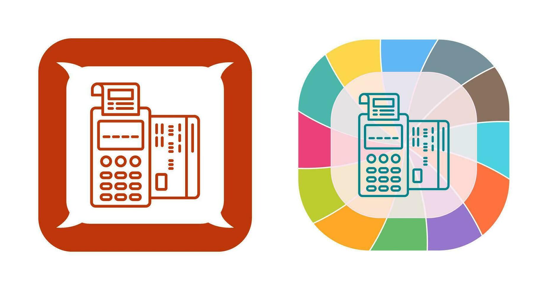 Pos Terminal Vector Icon