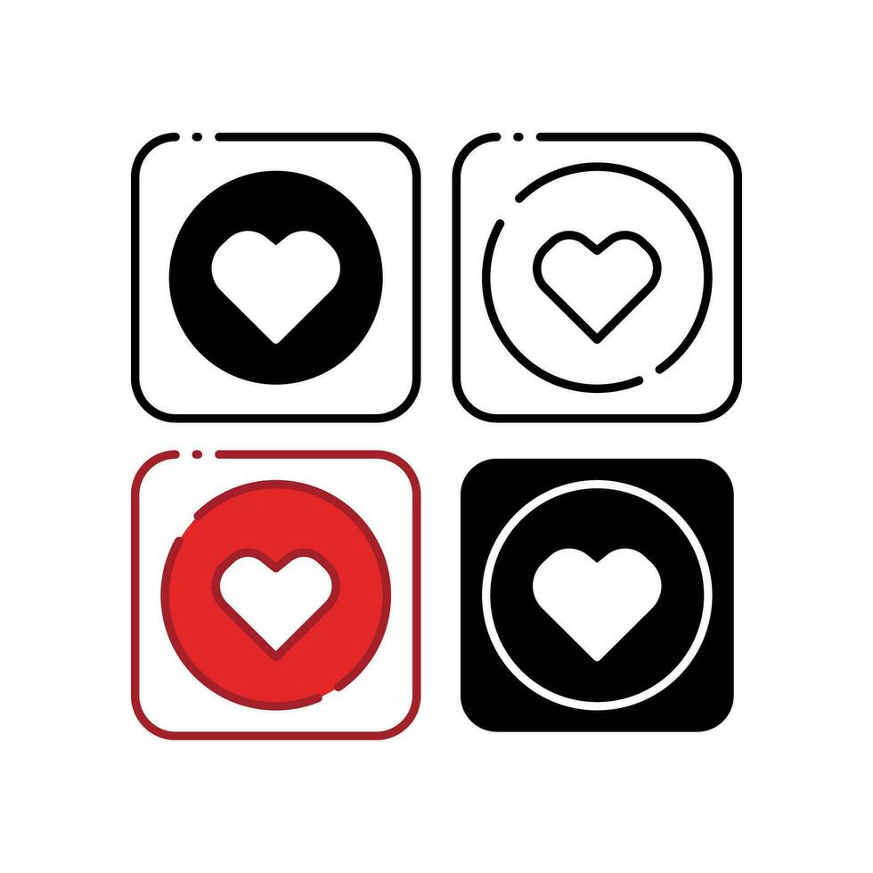 amor botón para social comunicación. amar, circulo en el caja para comentario realimentación para social medios de comunicación. favoritos botón icono desde usuario interfaz. vector ilustración. diseño en blanco antecedentes. eps 10