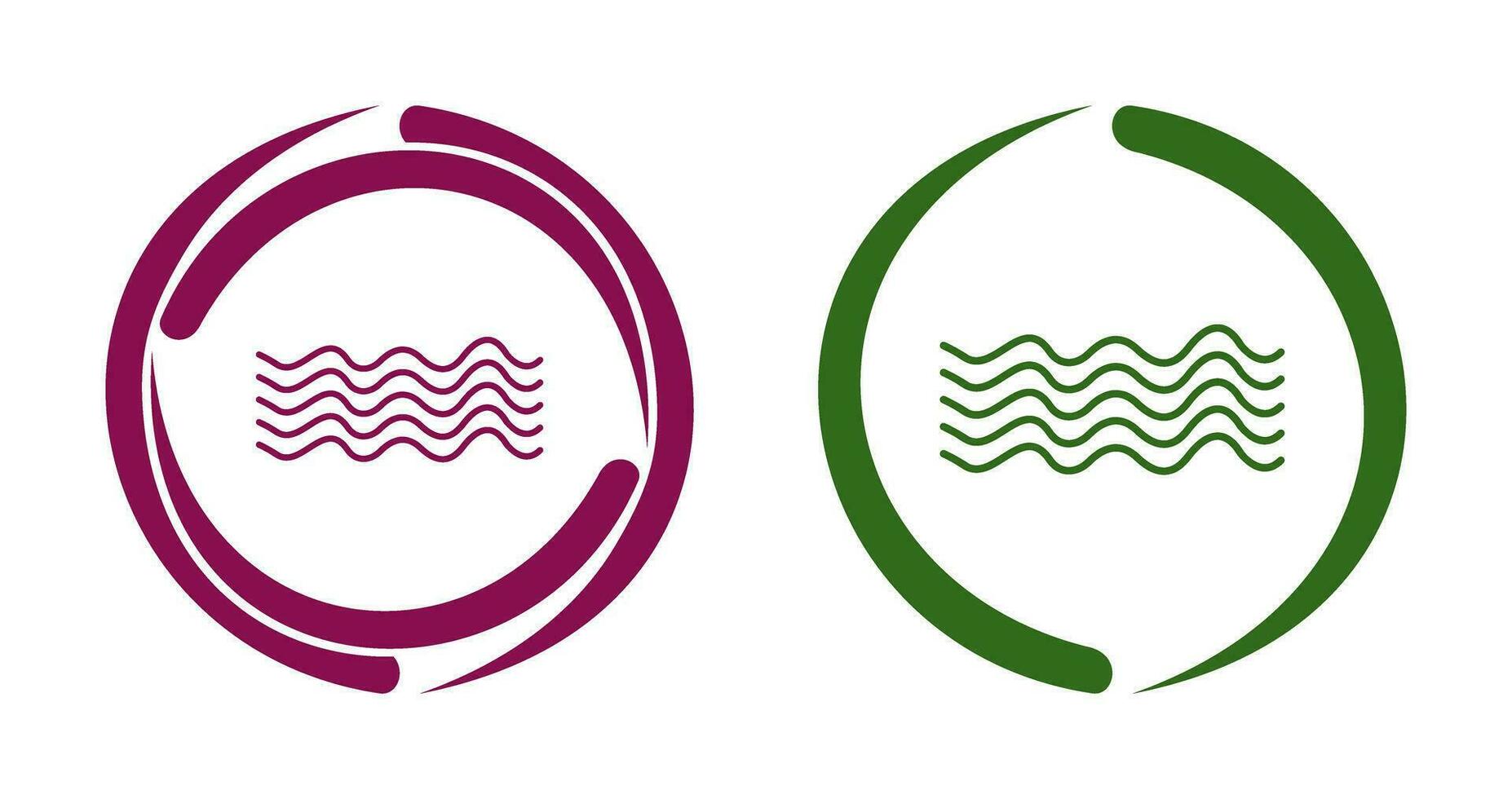 Magnetic Waves Vector Icon