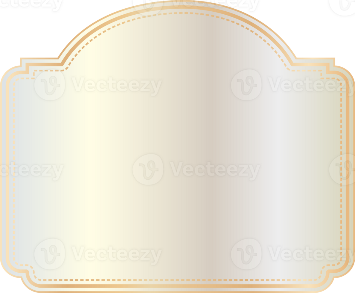 Golden vintage frame. png
