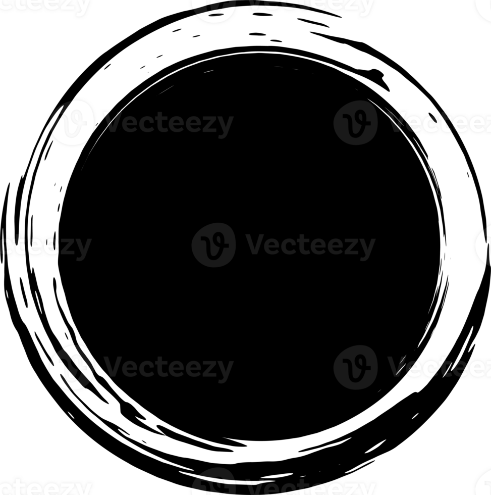Round brush text boxes and grunge blotches. png