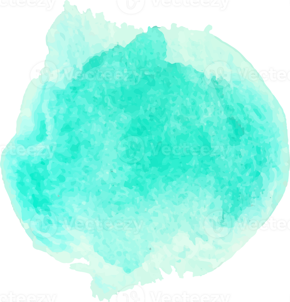 Green mint watercolor brush stroke. png