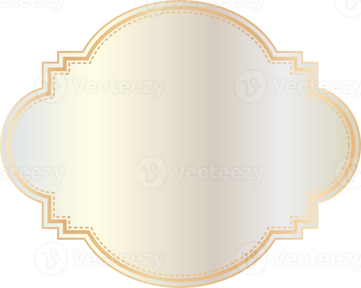 Golden vintage frame. png