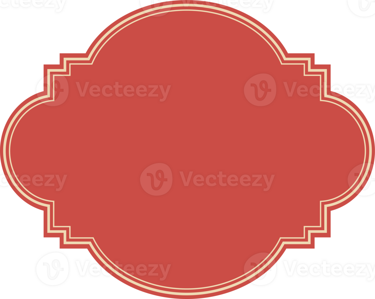 Ornamental label vintage frame. png