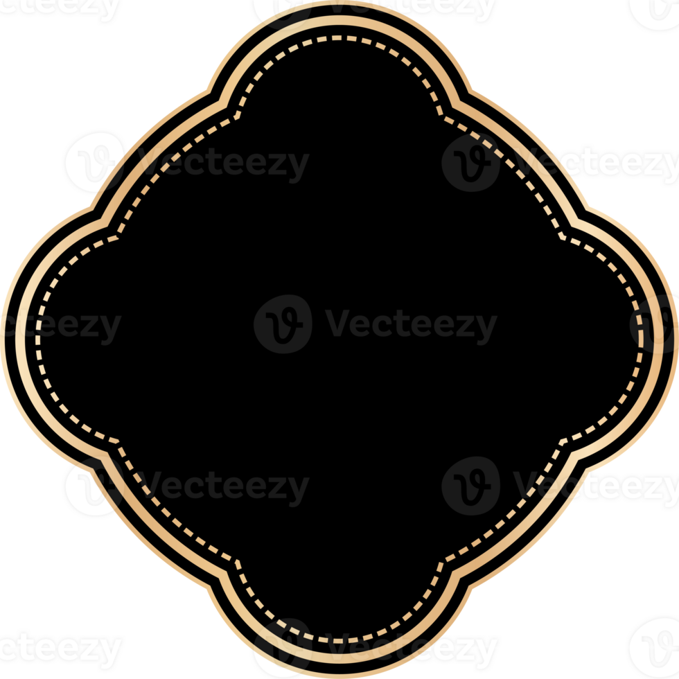 Ornamental label vintage frame. png