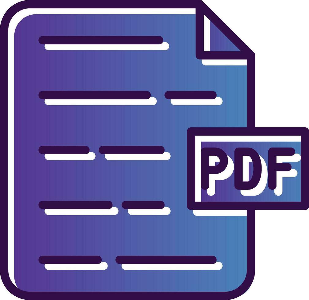 PDF Document Vector Icon Design