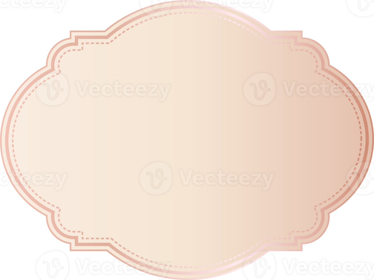 Ornamental label vintage frame. png